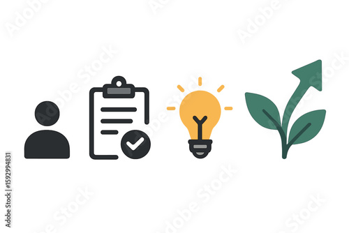 Vector illustration of a revenue icon in various styles, including two-colored and black designs in filled, outline, line, and stroke formats for web, mobile, and UI applications