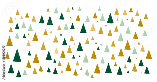 stylized pine tree pattern ...