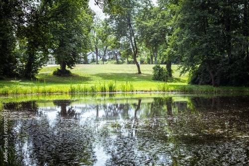 A beautiful local pond in the Polish countryside.