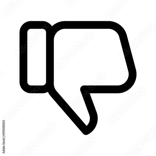 Dislike Tap line icon