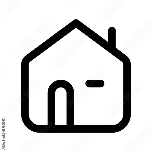 Home Base line icon