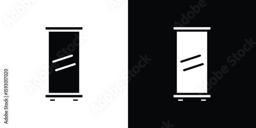 Bild auf Leinwand Roll up banners icon collection. Vector icon design template