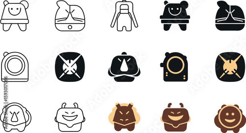 Collection of animal shaped backpacks and bags for kids