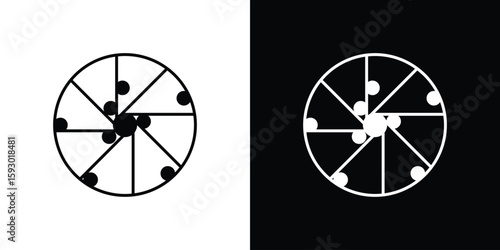 Foto Perpetual motion icon collection. Vector icon design template