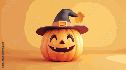 Thanksgiving Pumpkin Pilgrim Hat Decoration