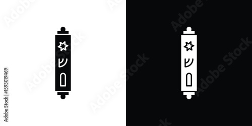 Obraz na płótnie Mezuzah icon collection. Vector icon design template