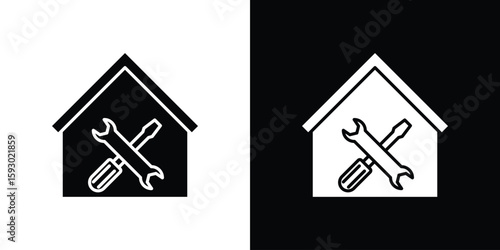 Home repair icon collection. Vector icon design template