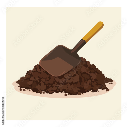 Gardening tools flat vector illustration
