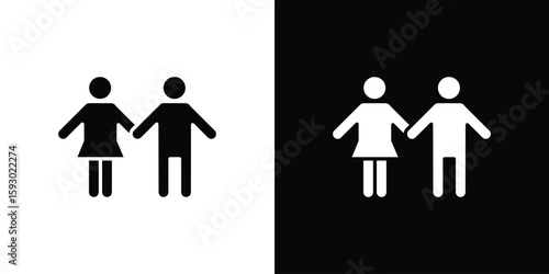 Girlfriend icon collection. Vector icon design template