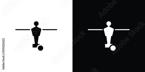 Foosball icon collection. Vector icon design template