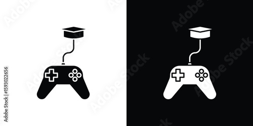 Game based learning icon collection. Vector icon design template