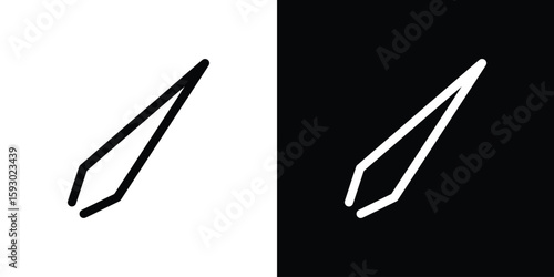 Eyebrow tweezers icon collection. Vector icon design template