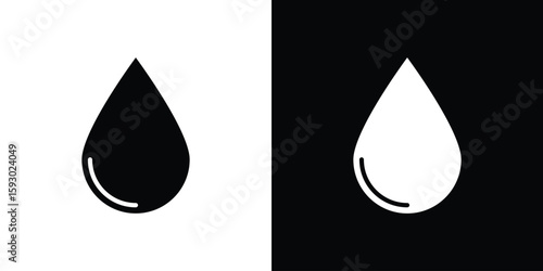Drop icon collection. Vector icon design template