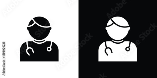 Doctor icon collection. Vector icon design template