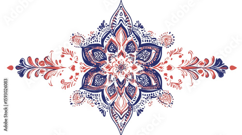 Hindu Culture Mehndi Style Tattoo Design