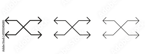 Photos Versatile icon in trendy line style. icon illustrations