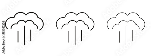 Obraz na plátne Steam icon in trendy line style. icon illustrations