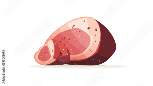 Smoked Ham Food Photography Composition
