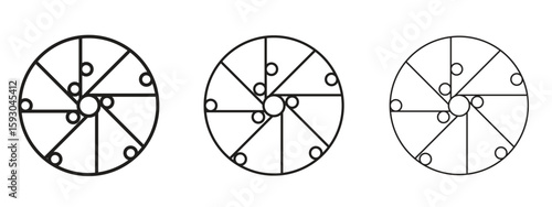 Tableau sur toile Perpetual motion icon in trendy line style. icon illustrations