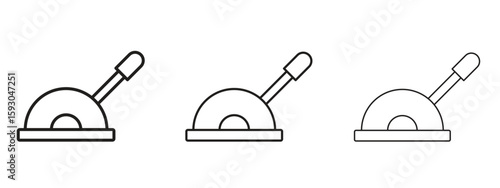 Photos Lever icon in trendy line style. icon illustrations