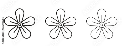 Hypericum icon in trendy line style. icon illustrations