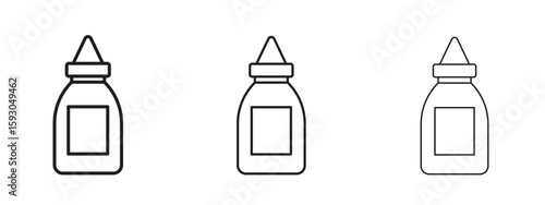 Glue icon in trendy line style. icon illustrations