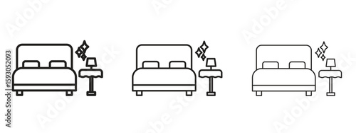 Clean Room icon in trendy line style. icon illustrations