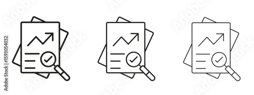 Auditors icon in trendy line style. icon illustrations