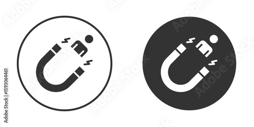 User engagement icon. Black filled vector illustration. vector logo template