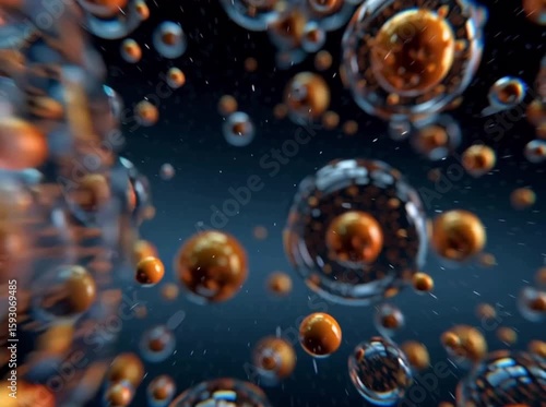 Wallpaper Mural abstract background with bubbles Torontodigital.ca