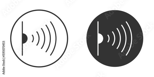 Infrared icon. Black filled vector illustration. vector logo template