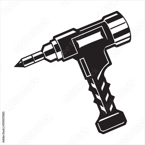 cordless drill silhouette icon