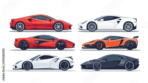 Wide Angle Sports Car Element Set