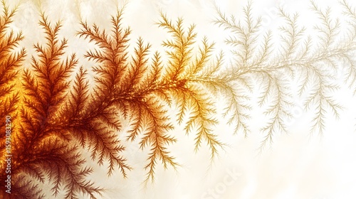 Abstract Autumn Branches Fractal Art Design