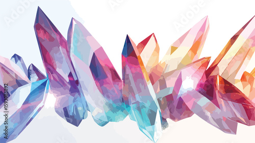 Mesmerizing Quartz Crystal Mineral Background