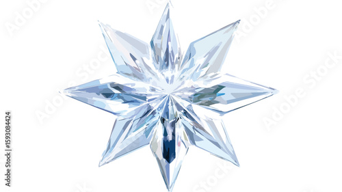 Crystal Star Shape Wide Angle Photography