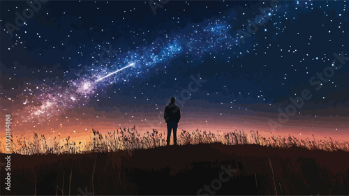 Wide Angle Starry Sky Backgrounds