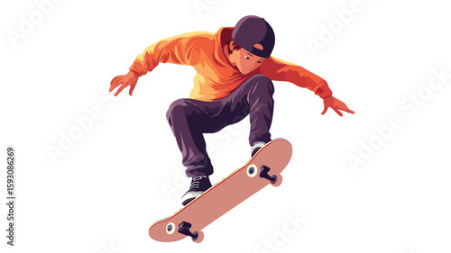 Urban Street Boy Skateboarding Transparent Image