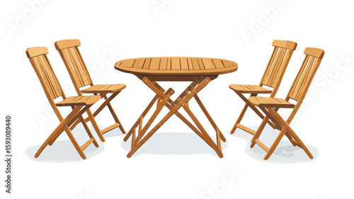 Elegant Teak Wood Furniture Set