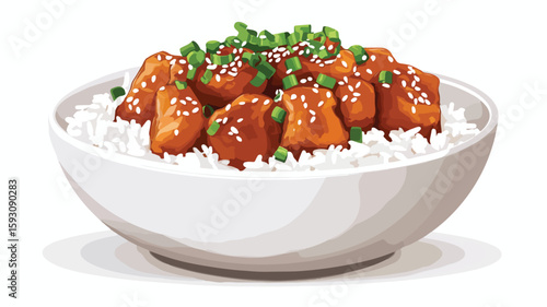 Delicious Teriyaki Chicken Rice Bowl