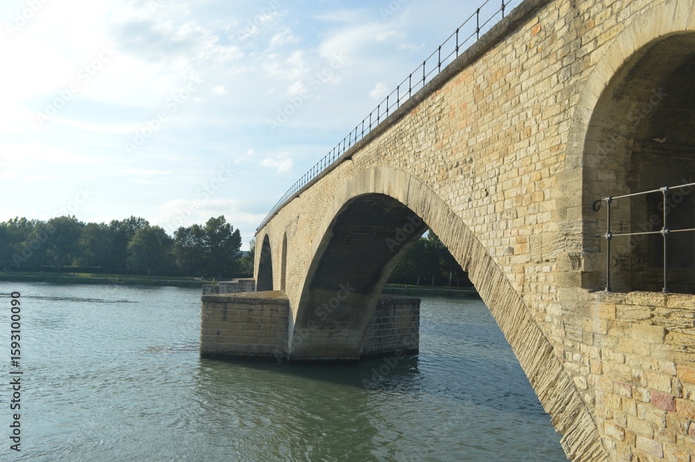 Obraz premium old bridge over the river