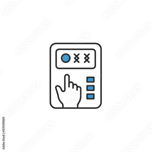 Touchscreen device.