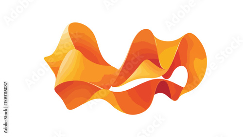 Vibrant Orange Peel Curl Close-Up