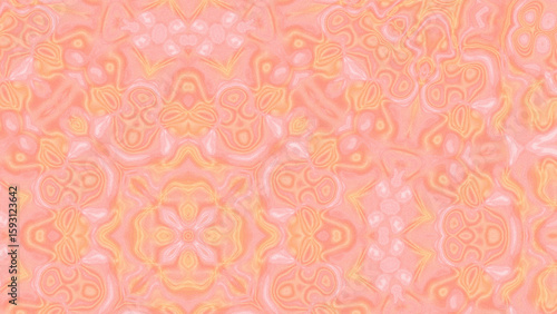 Abstract Radiant Burst with Soft Grain Texture, Symmetrical Glow Pattern in Psychedelic Style, Radiating Circular Abstract with Subtle Noise, Kaleidoscopic Starburst with Gradient Flow