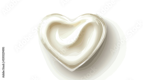Heart-Shaped Cream Moisturizer for Skincare