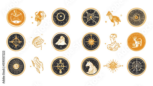 Zodiac Astrology Horoscope Calendar Constellation Image