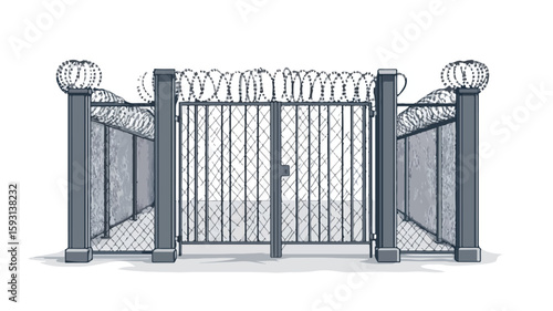 Secure Prison Gate Installation