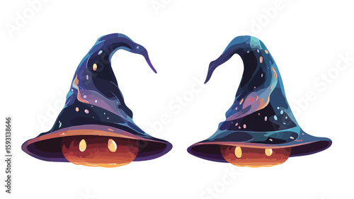 Wide Angle Wizard Hat Halloween Accessory