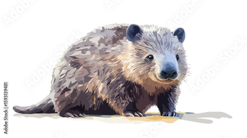 Wide Angle Wombat Full View