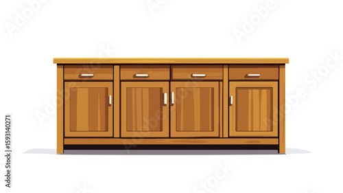 Modern Wooden Kitchen Sideboard Cabinet